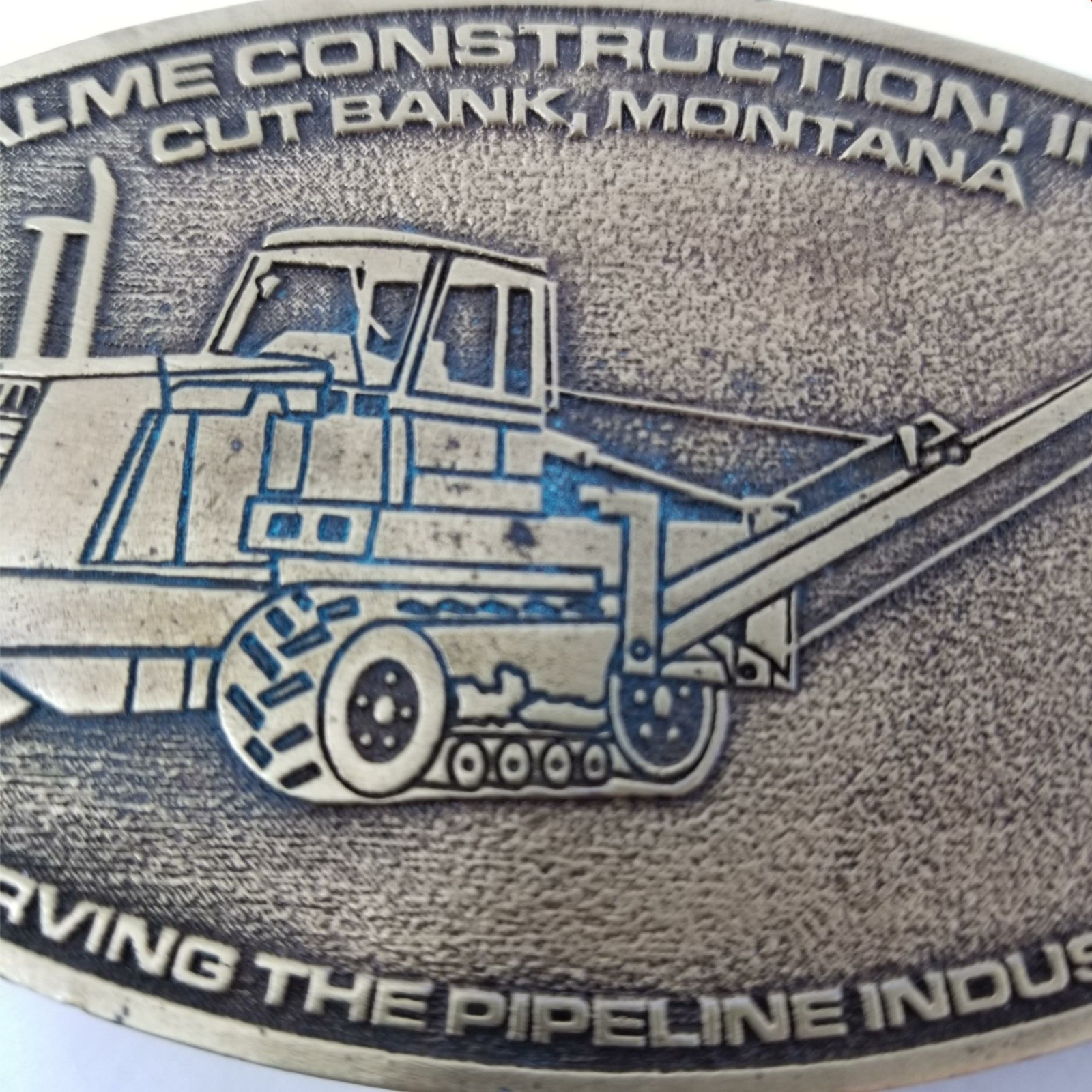 2004 Alme Cont. Cut Bank Montana 18th Edition Bronze-Tone Metal Belt Buckle