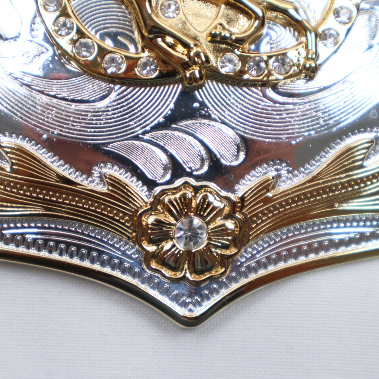HORSE Belt Buckle RECTANGLE Horseshoe Eagles Rodeo Western LARGE
