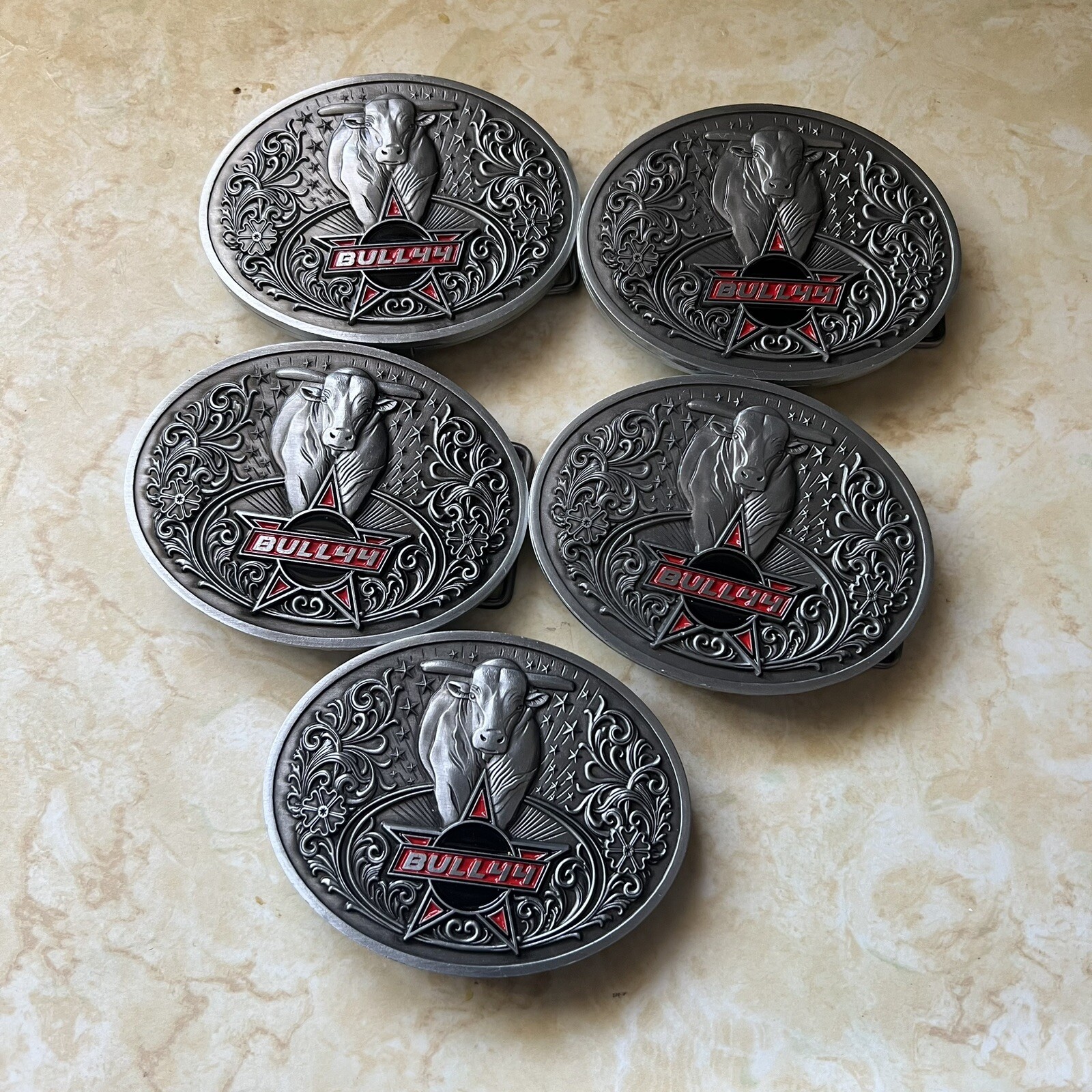 BULL44 Belt Buckle Bottle Holder & Opener 3-in-1 (SET OF 5)