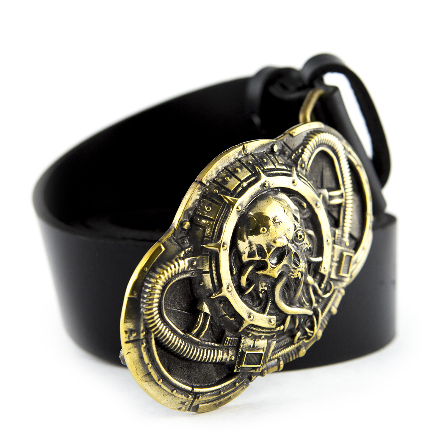 Belt buckle Alien, Steampunk brass belt buckle, Skull belt buckle