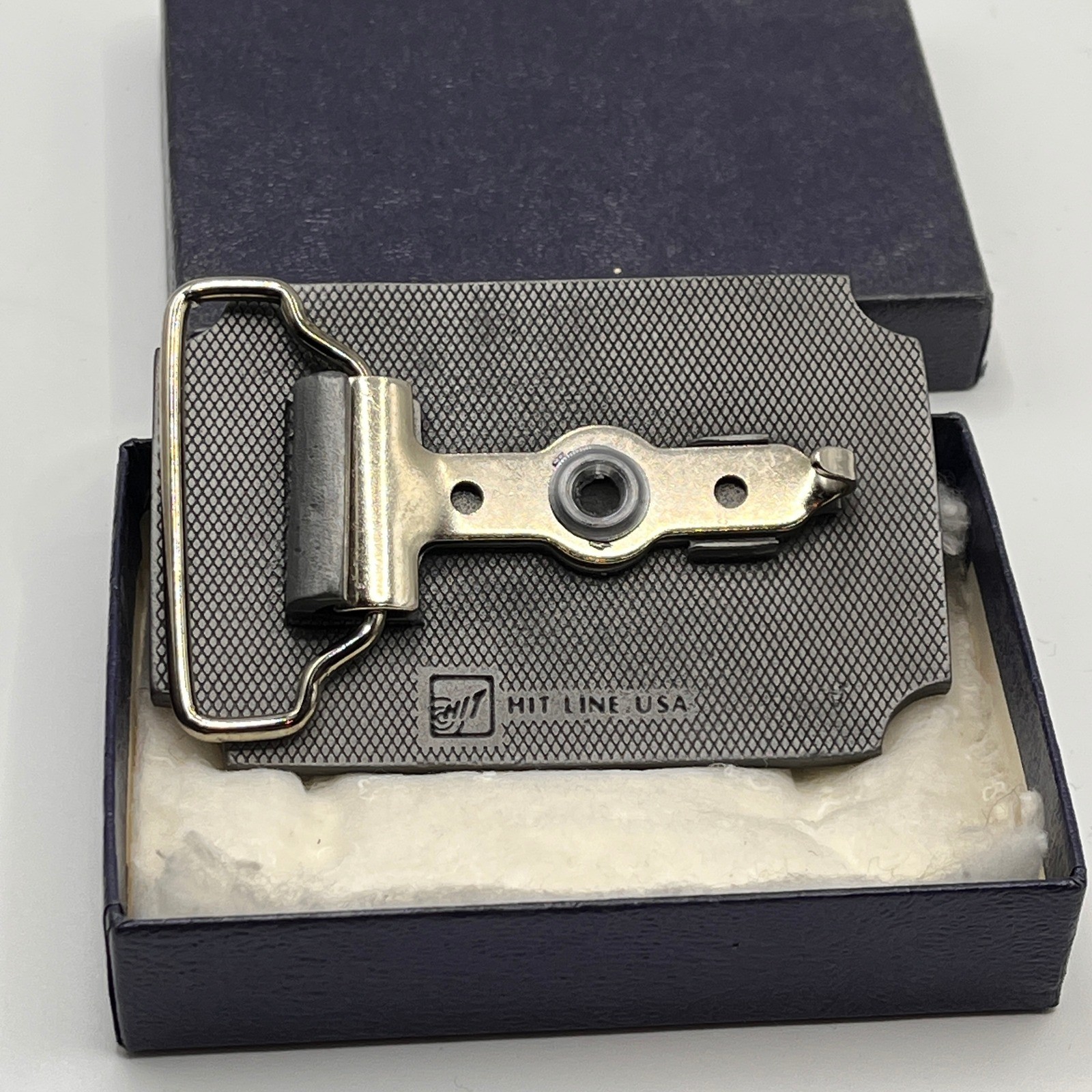 HIT LINE USA PASCHEN KENNY JARVA 22 HOLING OUT Belt Buckle Pewter Tone NEW
