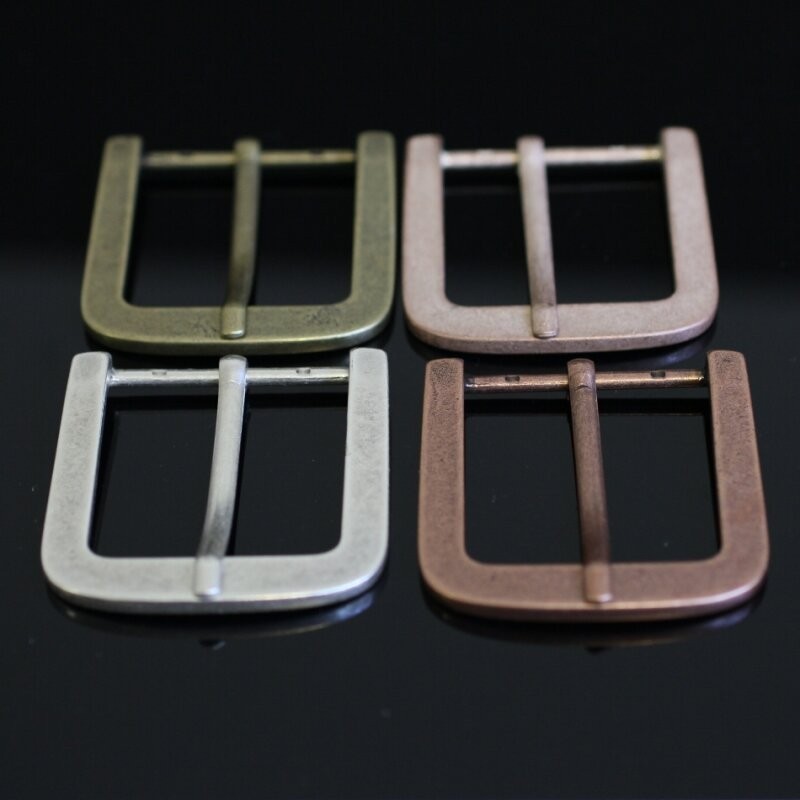 Antique Silver Rectangular Pin Buckle Holds 4cm Belt