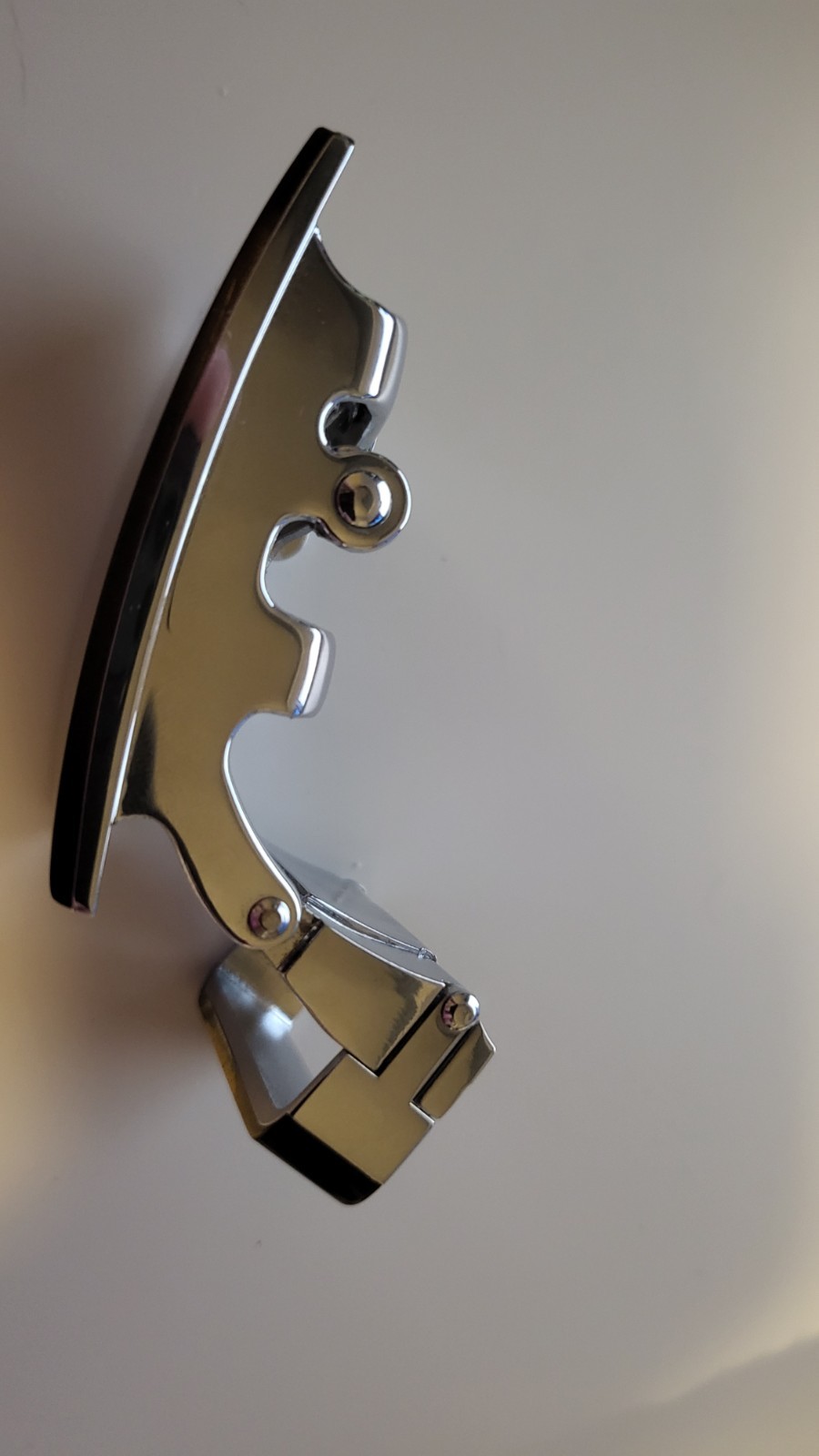 Versace Belt Buckle Metal Automatic Latch Black Silver