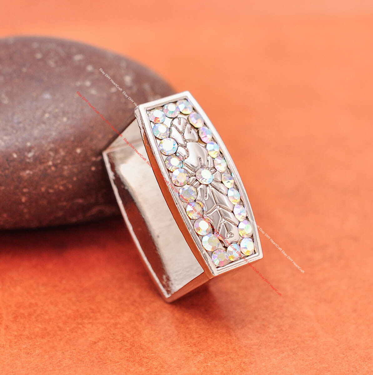 30mm Shinny Western Cowboy Colorful Rhinestone Crystal DIY 3PCS Set Belt Buckle