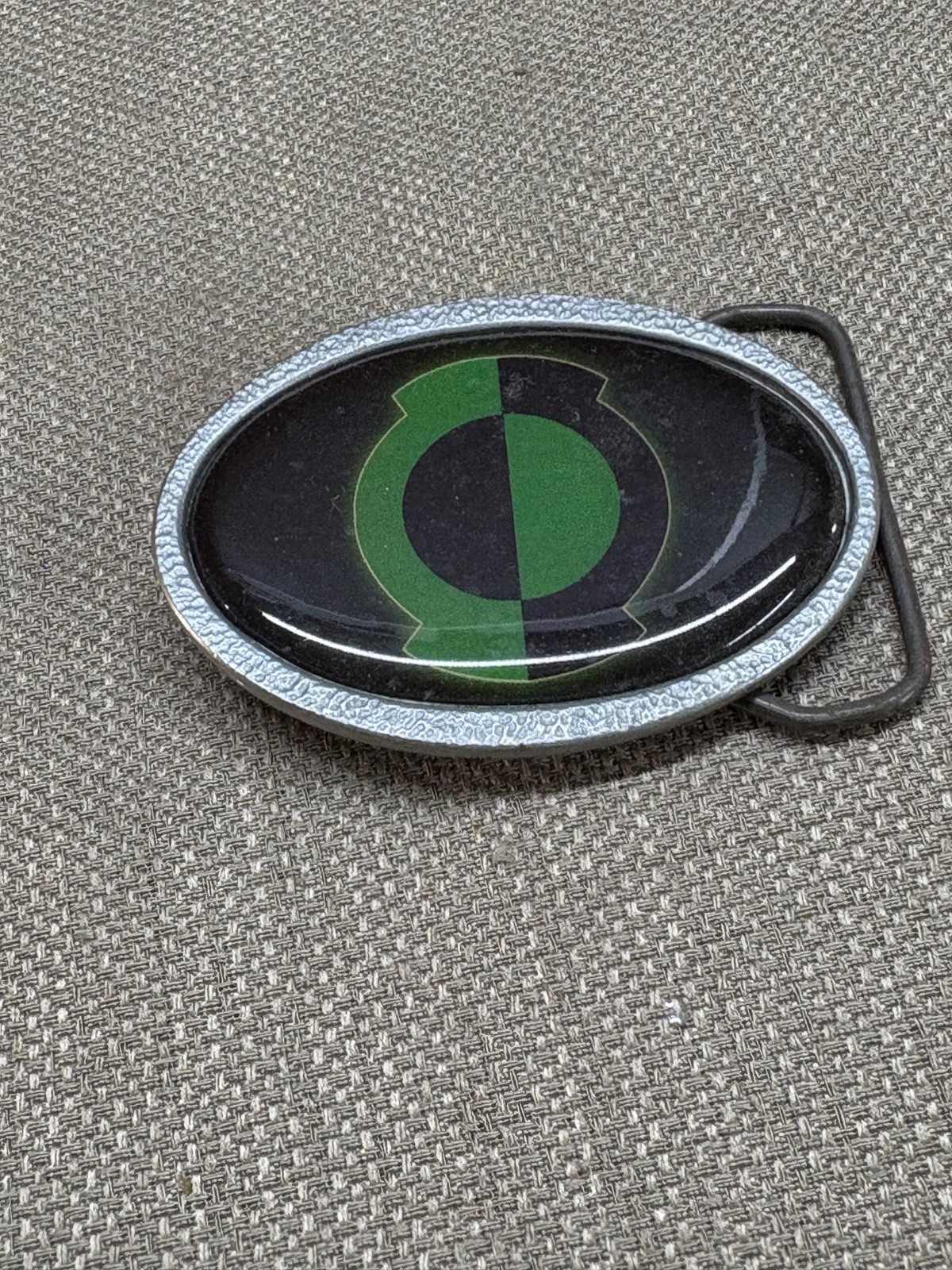 Green Lantern Belt Buckle Green Black Metal Round 3&Prime; in size
