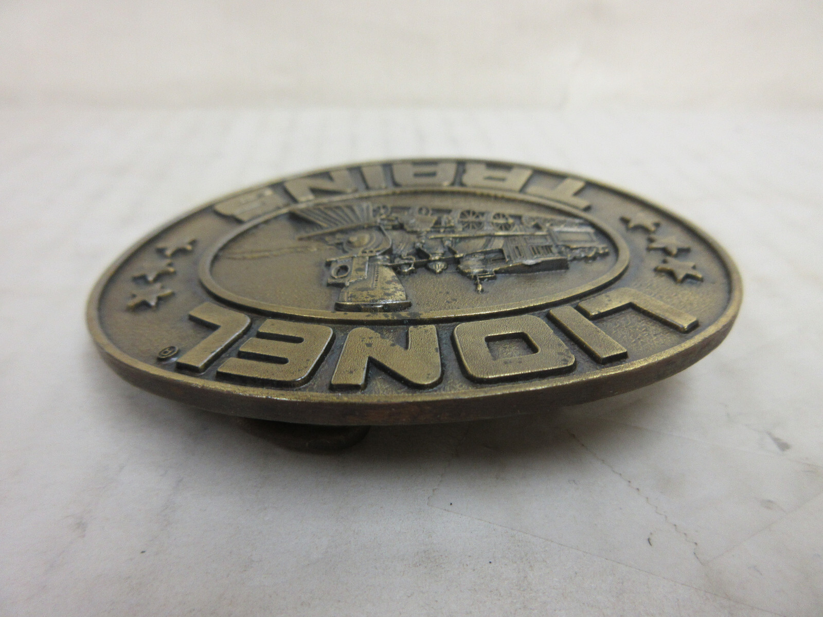 1978 Lionel Trains Locomotive Brass Plated Belt Buckle Men&rsquo;s Fashion Accessory