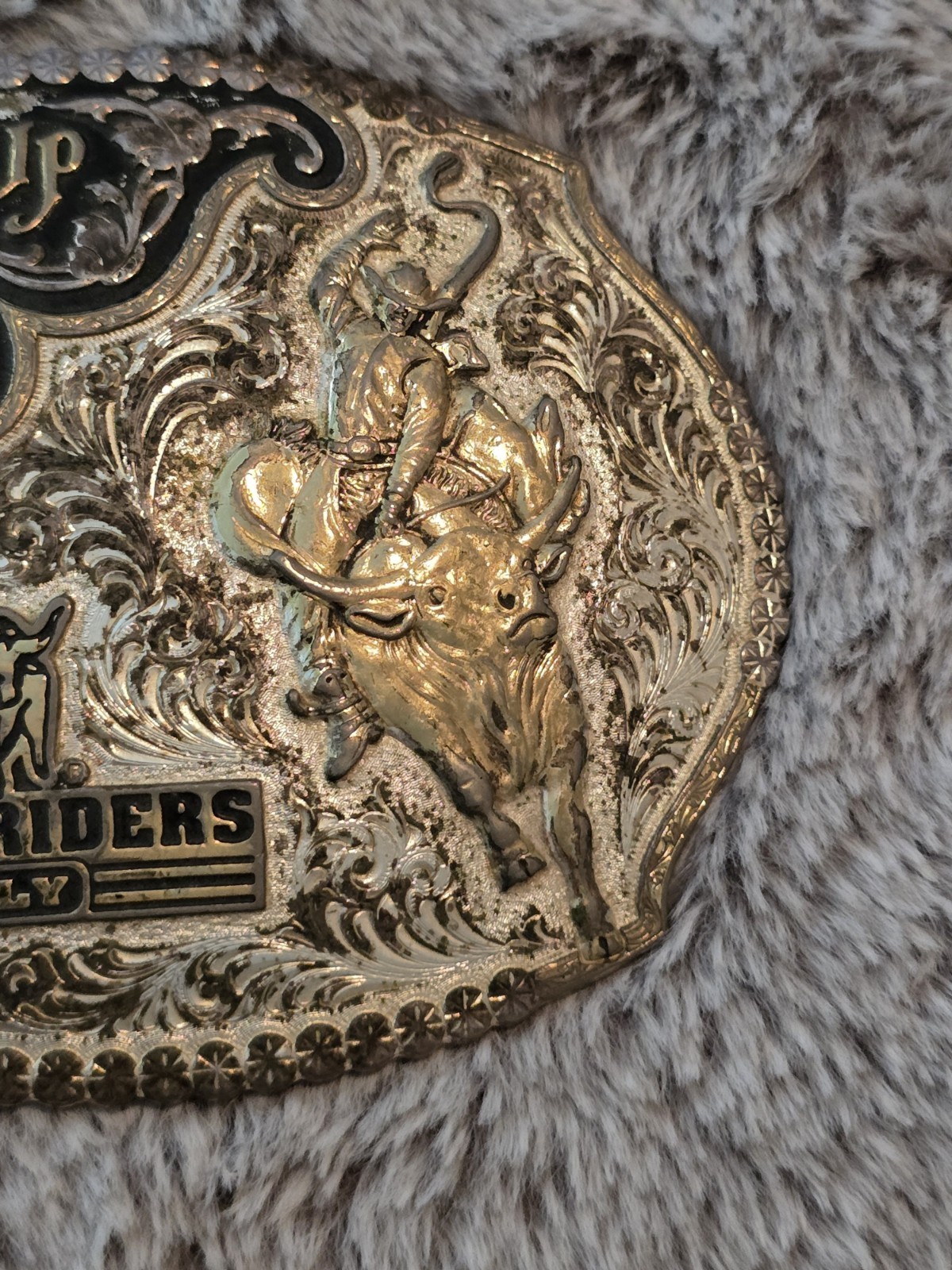 Montana Silversmiths Cowboy Up Bull Riders Only Western Belt Buckle