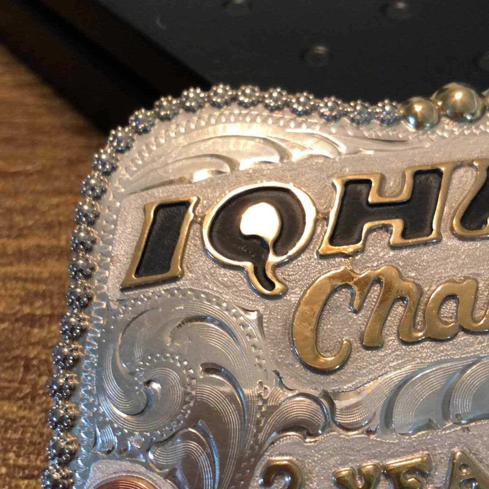 Frontier 2004 IQHA Idaho Quarter Horse Champion Belt Buckle