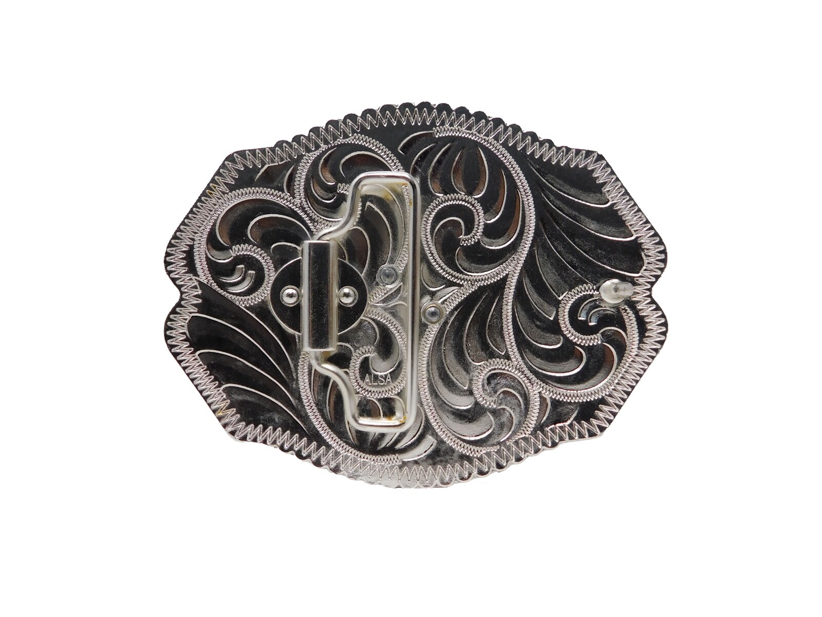 Belt Buckle Roster Cowboy Sliver, Gold and Metal rodeo western