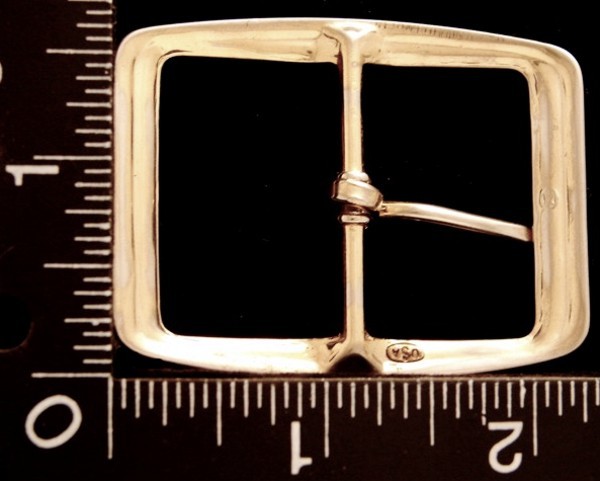 LL20124 VINTAGE ***SILVERTONE CUT-OUT DESIGN*** TONGUE TYPE BELT BUCKLE