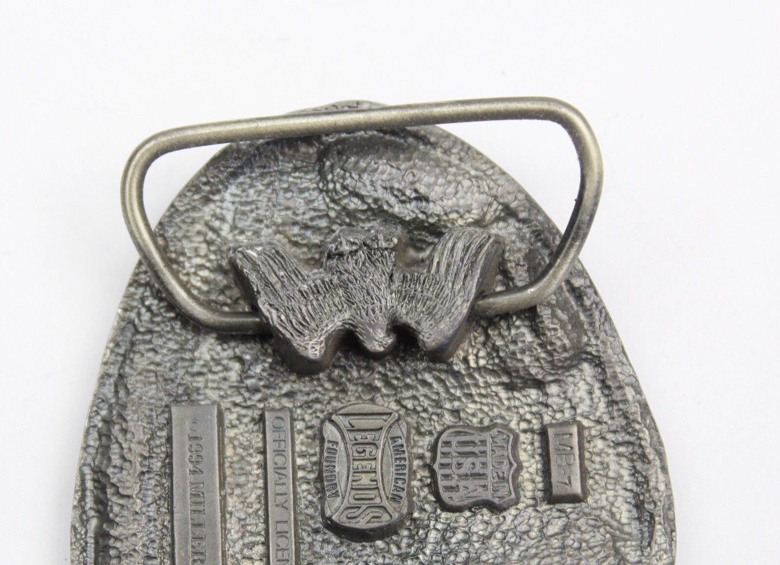 American LEGENDS Foundry Boot w/ Spurs 1994 Miller Brewing Co. MB-7 Buckle