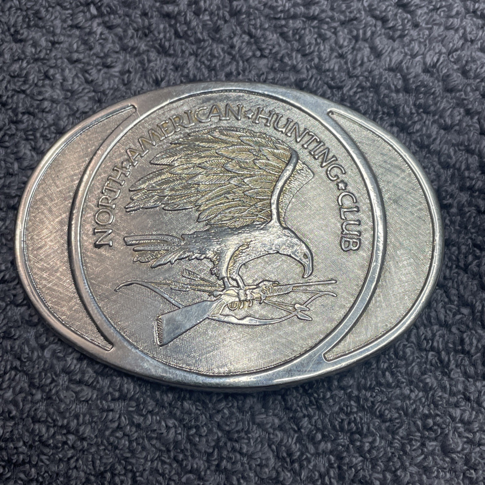 North American Hunting Club Wings of Gold Men&rsquo;s Western Belt Buckle 24k Gold