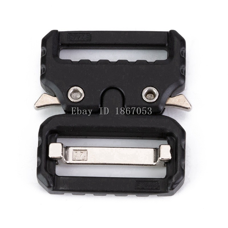 Quick Release Belt Buckle Metal 25mm 38mm Tactical Web Belt Outdoor Hunting Gear