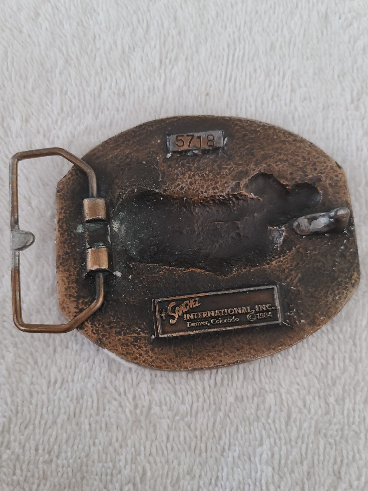 Elk Belt Buckle Sanchez International Inc. Denver, CO 1984 #5718