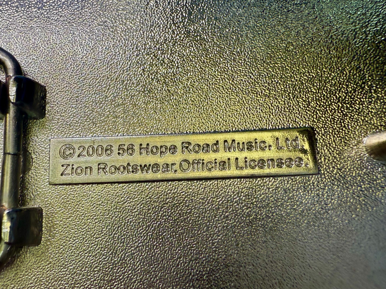 BOB MARLEY Jamaican Singer Rastafarian Flag Music Reggae 2006 Belt Buckle