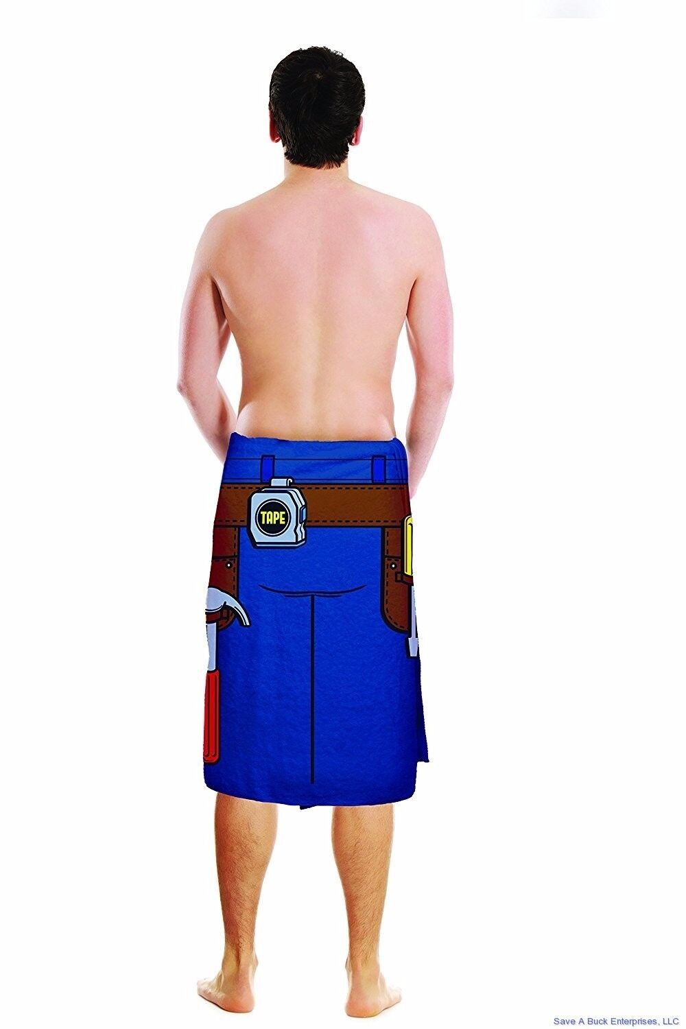 THE HANDYMAN TOWEL – Tool Belt Blanket Beach Pool Bathroom – Gag Joke BigMouth
