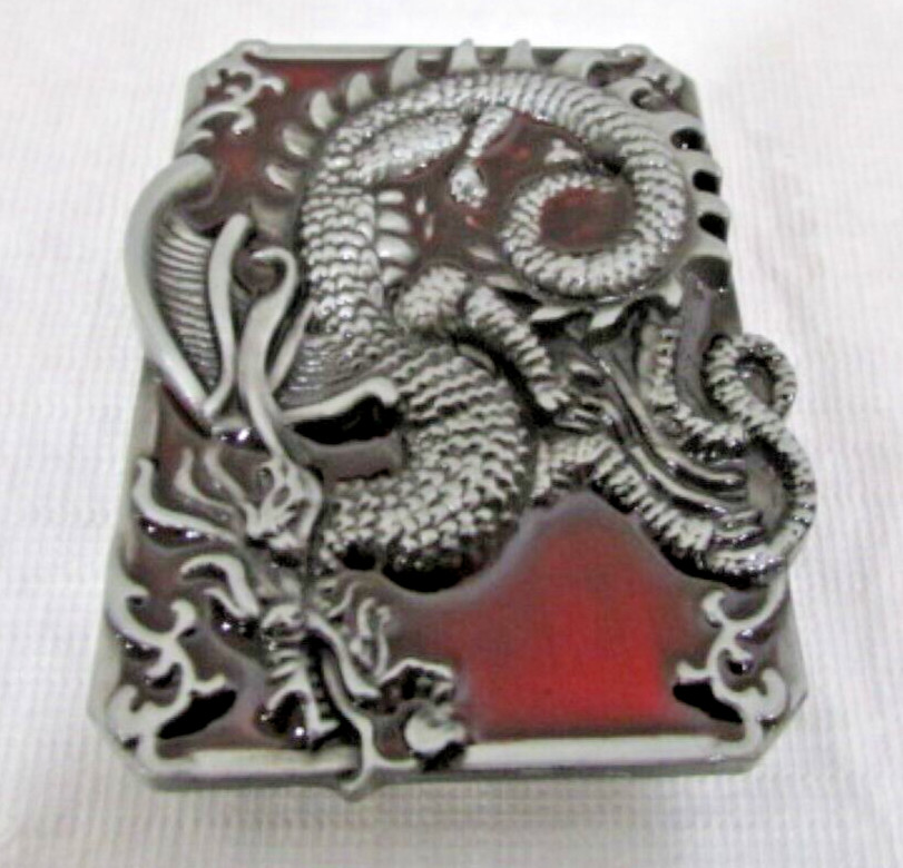 Red Dragon Punk Belt Buckle