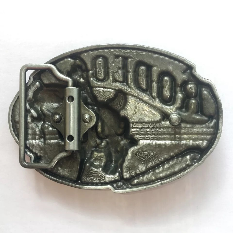 Rodeo Rider Belt Buckle Western Cowboy Native American Motorcyclist (CBY-03-B)