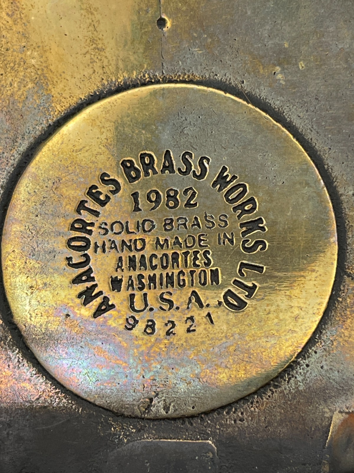Vintage Belt Buckle Mens Brass Local 3-721 OCAW Oil Chemical Atomic Union