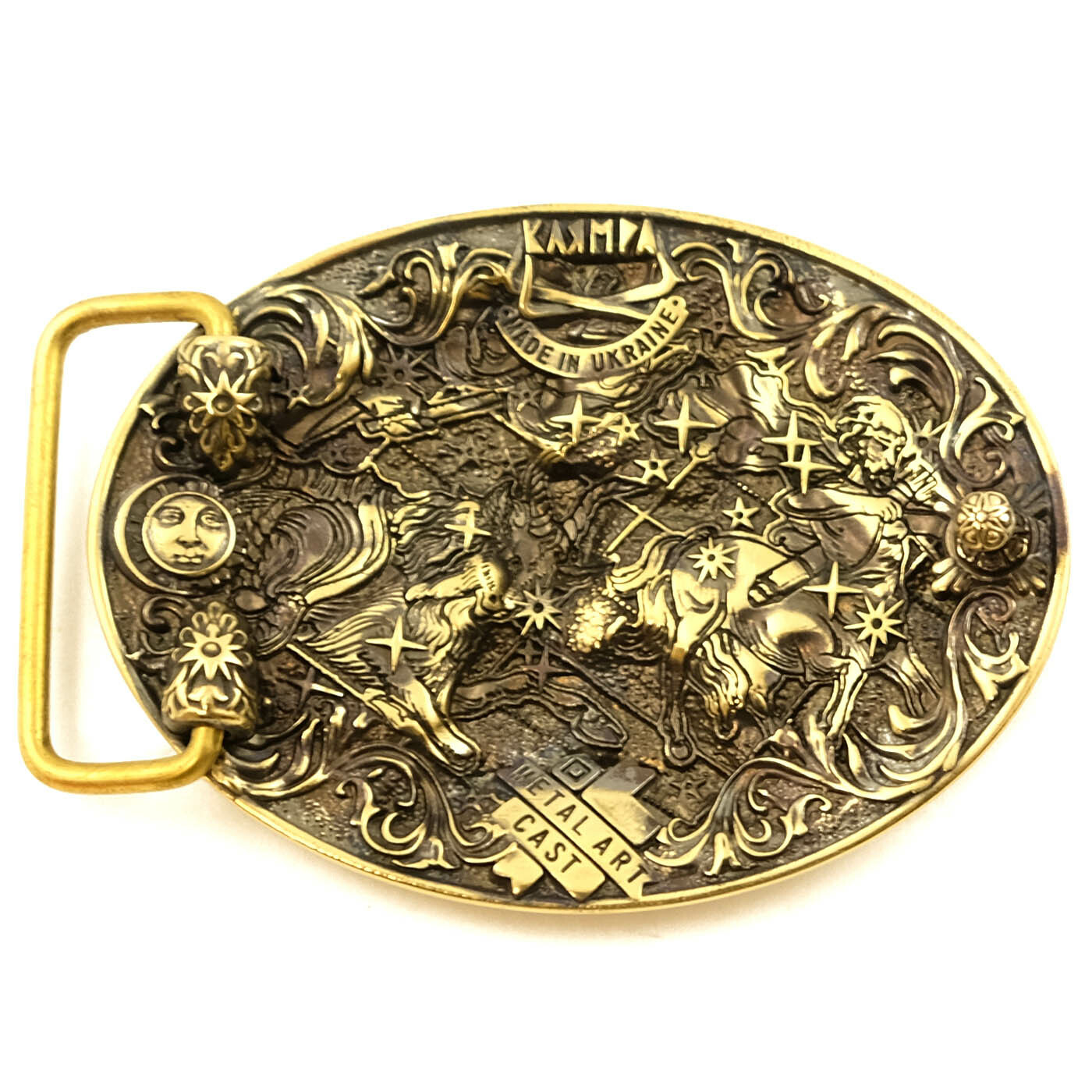 Virgo belt buckle, Virgin Horoscope Astrological Zodiac Sign solid brass buckle