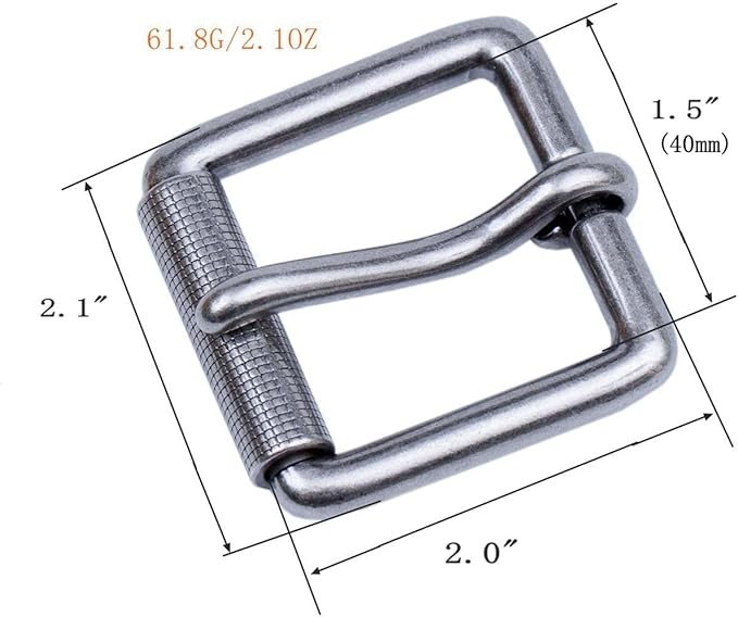 1.5&Prime;(38Mm-40Mm) Belt Buckle Roller Single Prong Heavy Duty Replacement Buckle Be