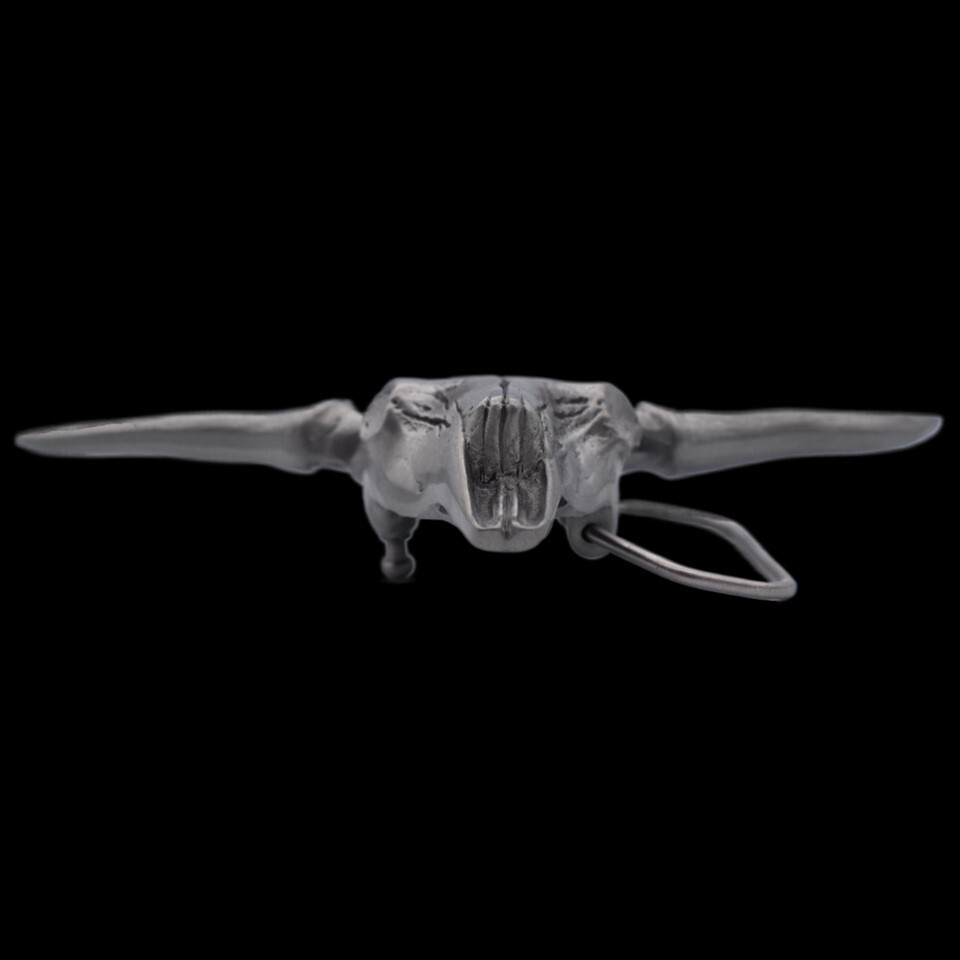 Longhorn Bull Skull 3D Belt Buckle