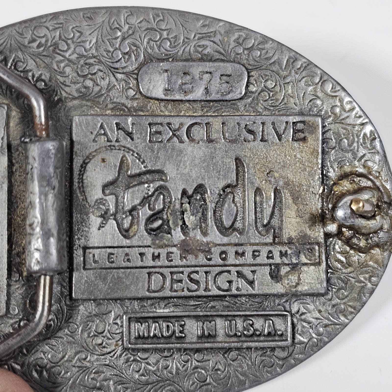 Vintage Tandy Leather Company Eagle Belt Buckle Made in USA Men&rsquo;s Western