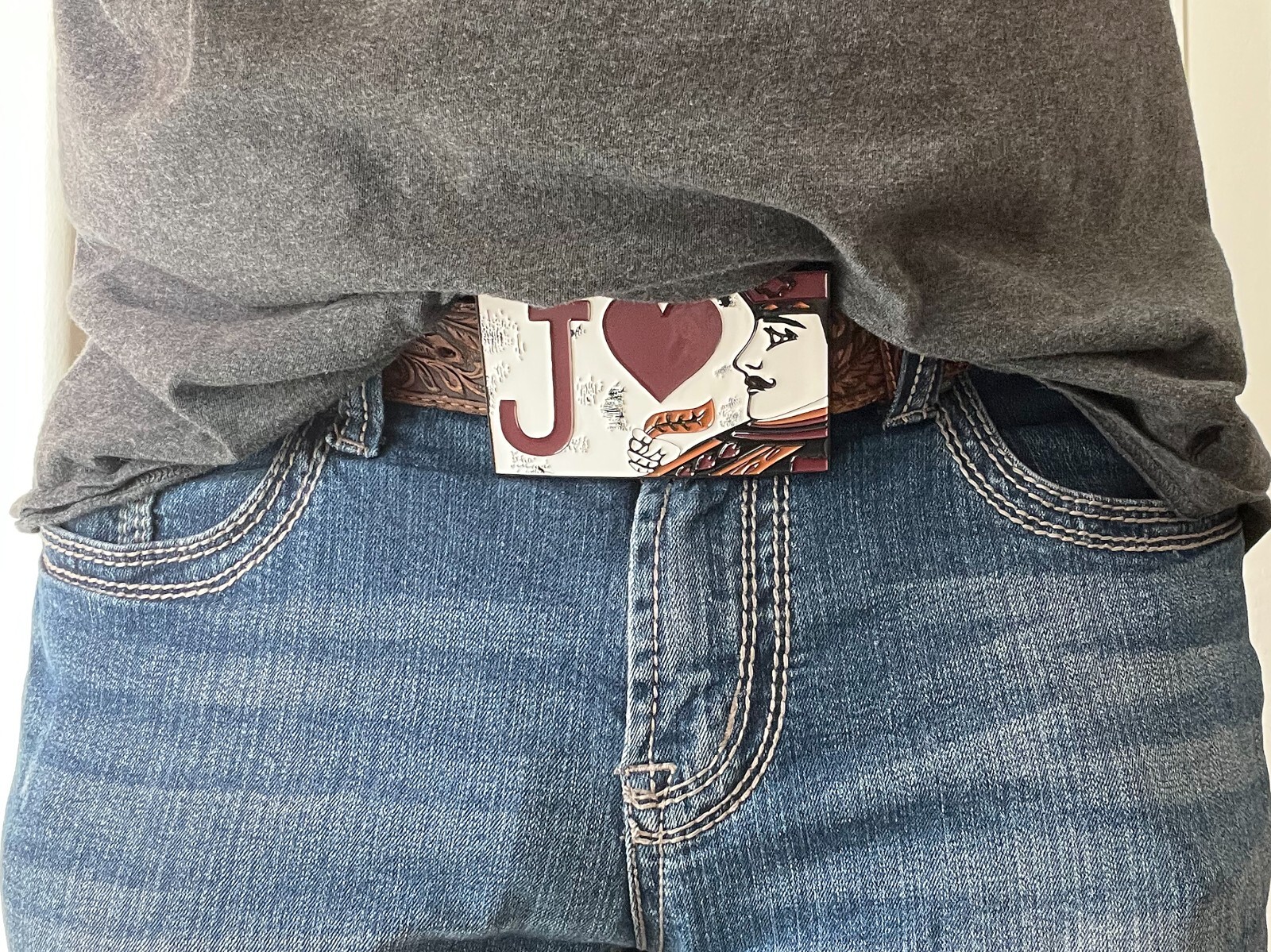Jack of Heart Belt buckle