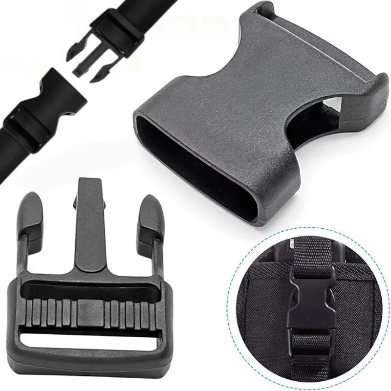 10Pcs Plastic Side Release Buckles Clip for Paracord Backpack Pet Collar Webbing