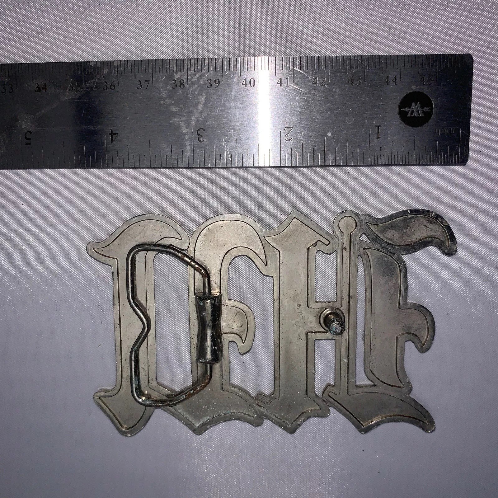 HUx Soldier Band Music Belt Buckle EUC