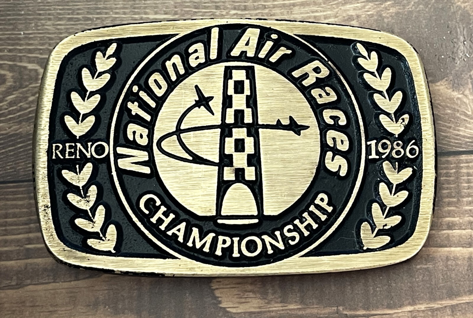 Vintage National Air Races Championship Reno 1986 Belt Buckle #348