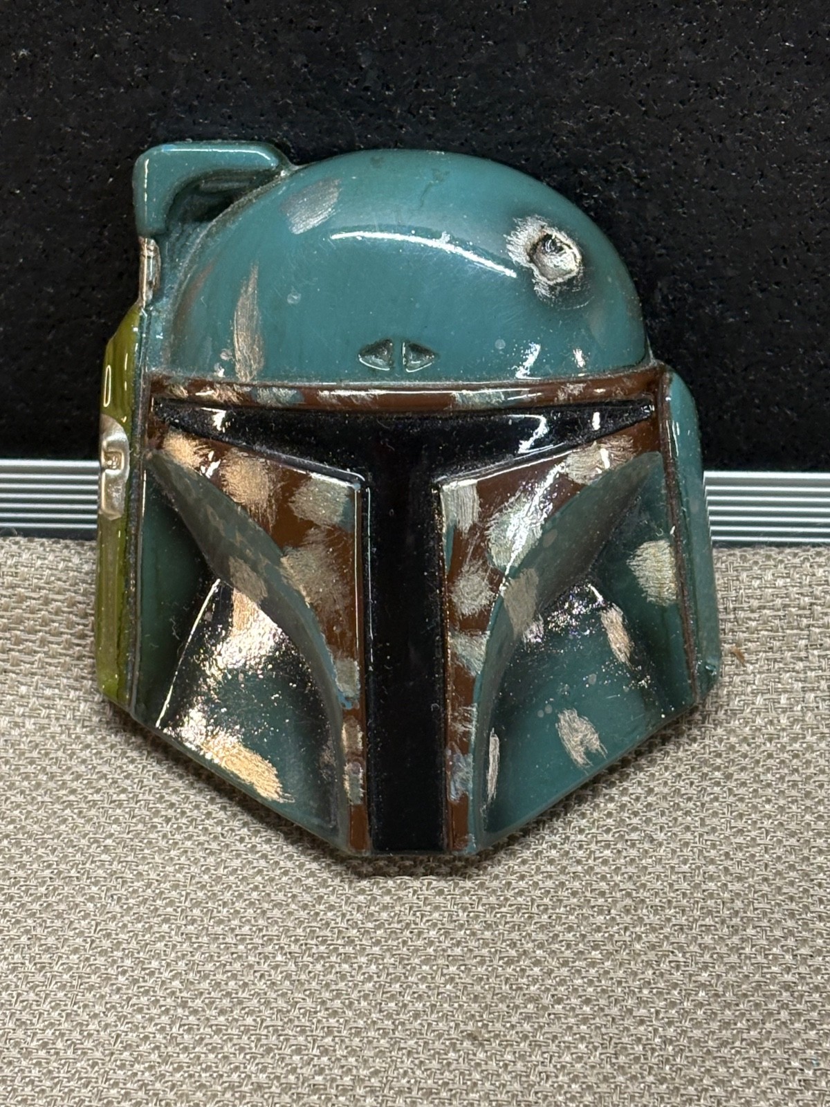 Star Wars Belt Buckle Licensed BOBA FETT Green Worn look 3&Prime; in size