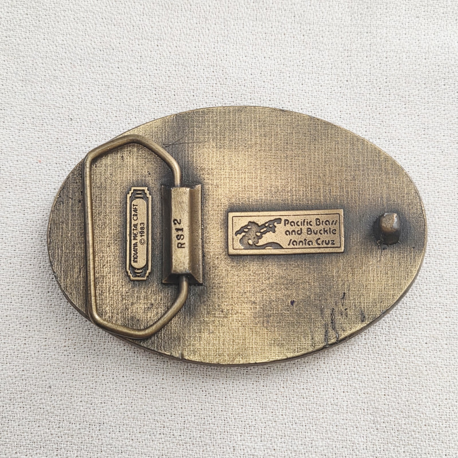 Belt Buckle – Pacific Brass and Buckle Indiana Metal Craft 1983 Las Vegas Slots