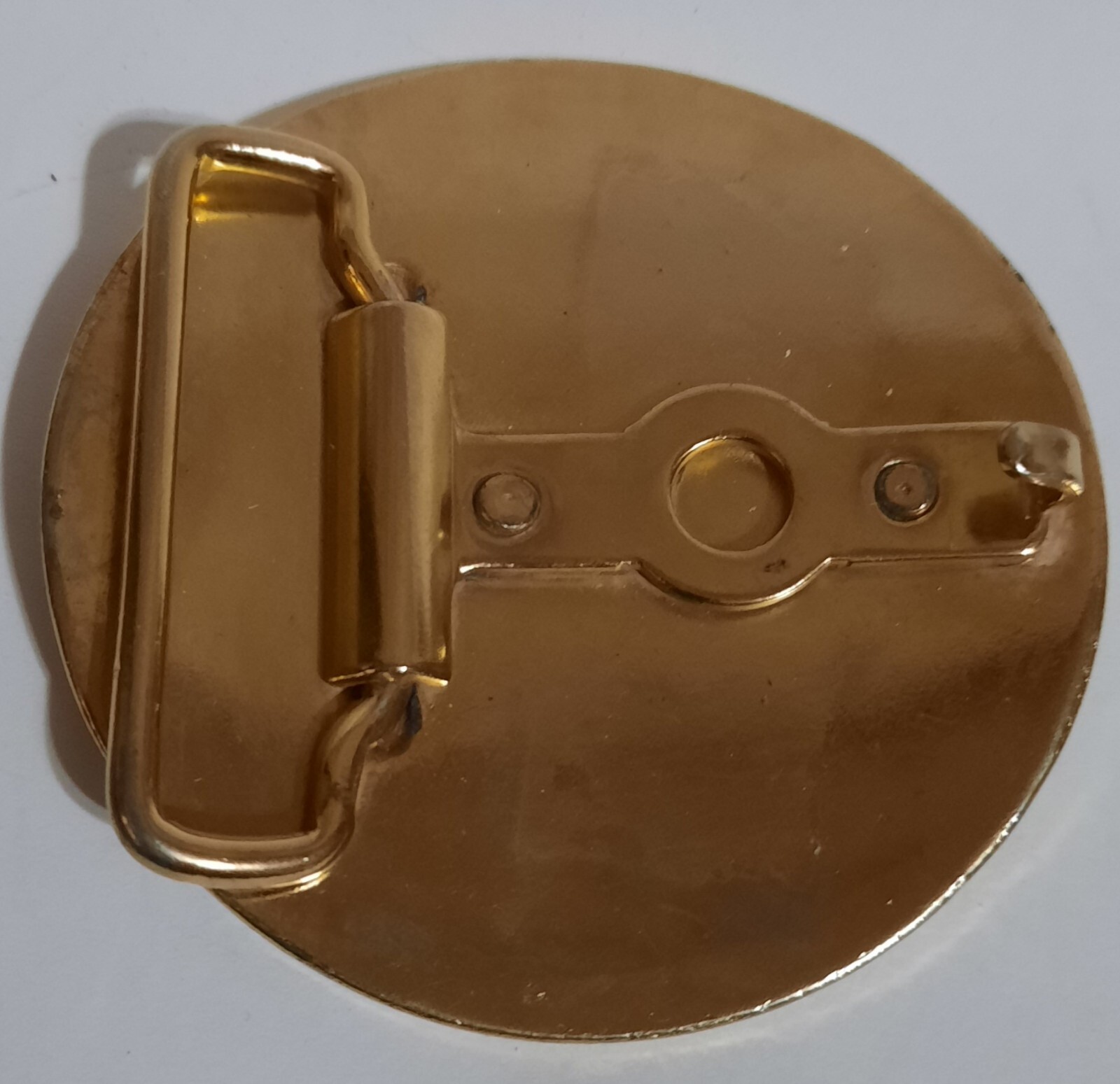 VINTAGE CAPRICORN Metal Belt Buckle with Metalic Enameled