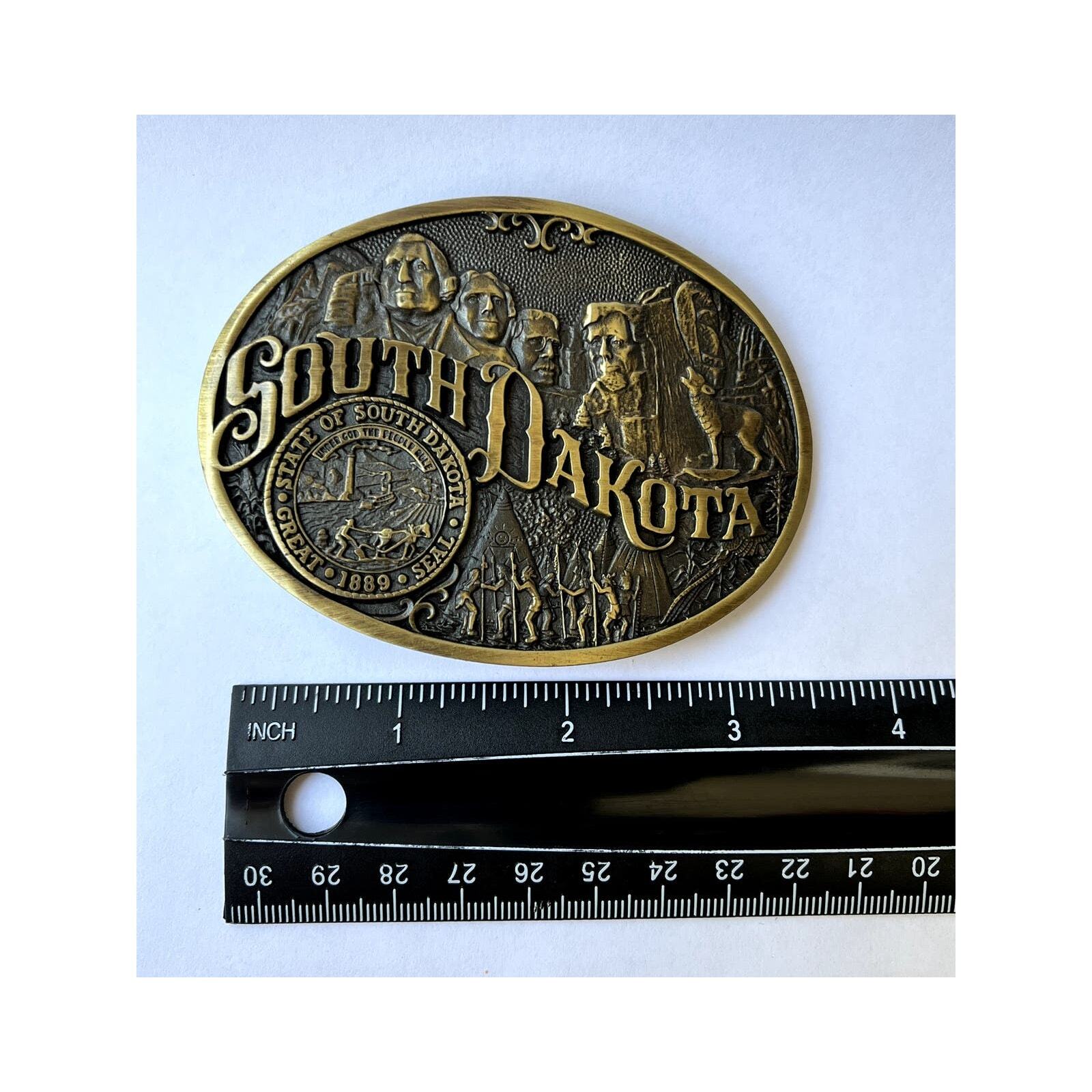 Montana Silversmiths South Dakota State Belt Buckle