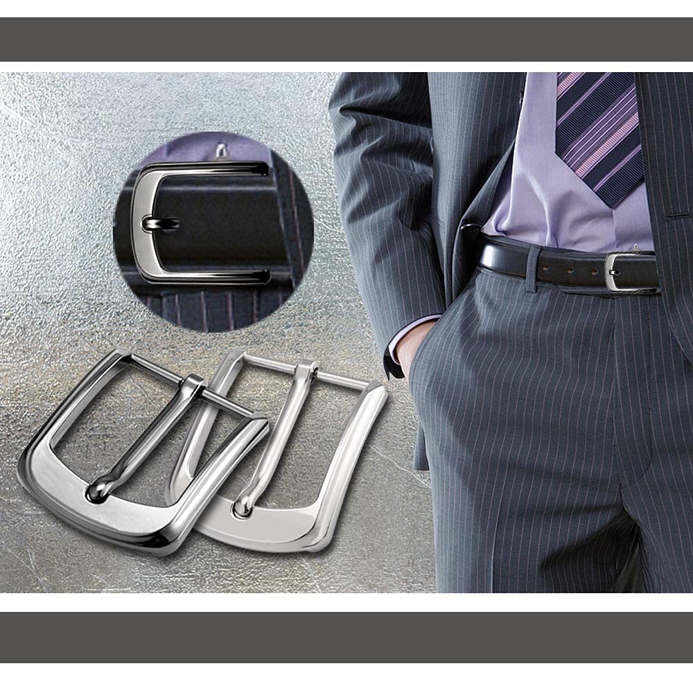 3pcs Belt Buckles Men&rsquo;s Metal Classic Belt Buckle 3.8cm 3840m…