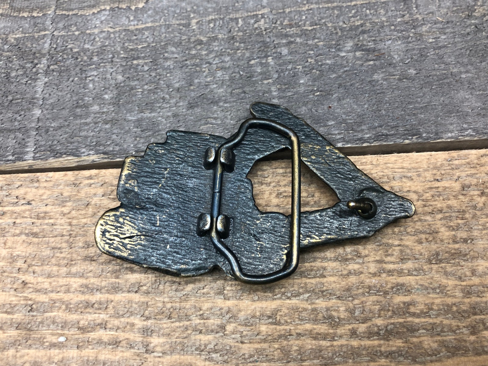 Vintage 1970s Construction Loader- Backhoe Belt Buckle 3 1/2&Prime; Wide 5A