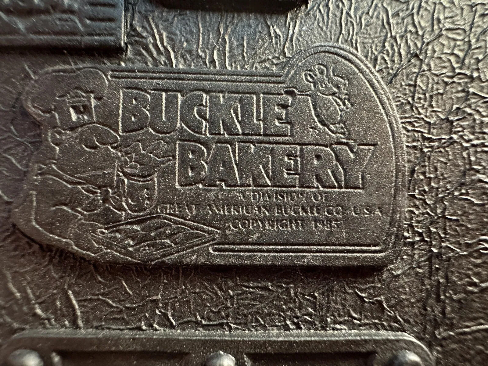 Buckle Bakery Fire Fighter Enamel Belt Color Buckle 1670 Made in USA