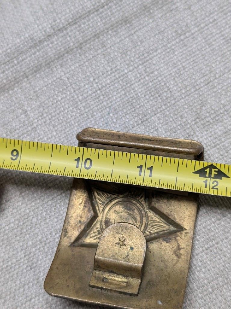 vintage SOVIET UNION belt buckle USSR military army BRASS antique russian