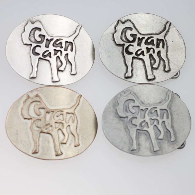 Strong Bulldog Dog Print Oval Belt Buckle – Striking & Expressive
