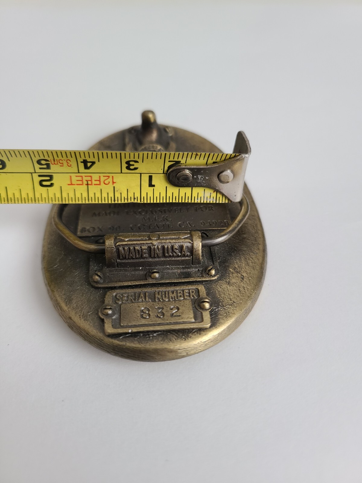 Vtg Belt Buckle Pearl Harbor USS Arizona 12-7-1941 Lim. Edition Rare 1983