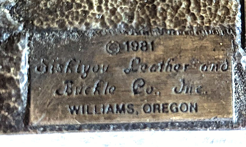 Wagons West American Commemorative Buckle – Siskiyou 1981 Limited Edition Brass