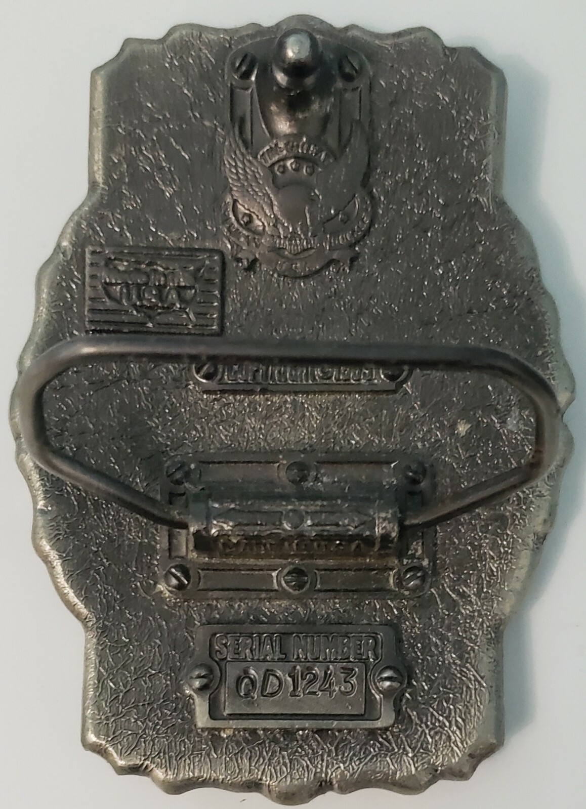 Vintage 1983 The Great American Buckle Co. Eagle Belt Buckle USA Made Numbered