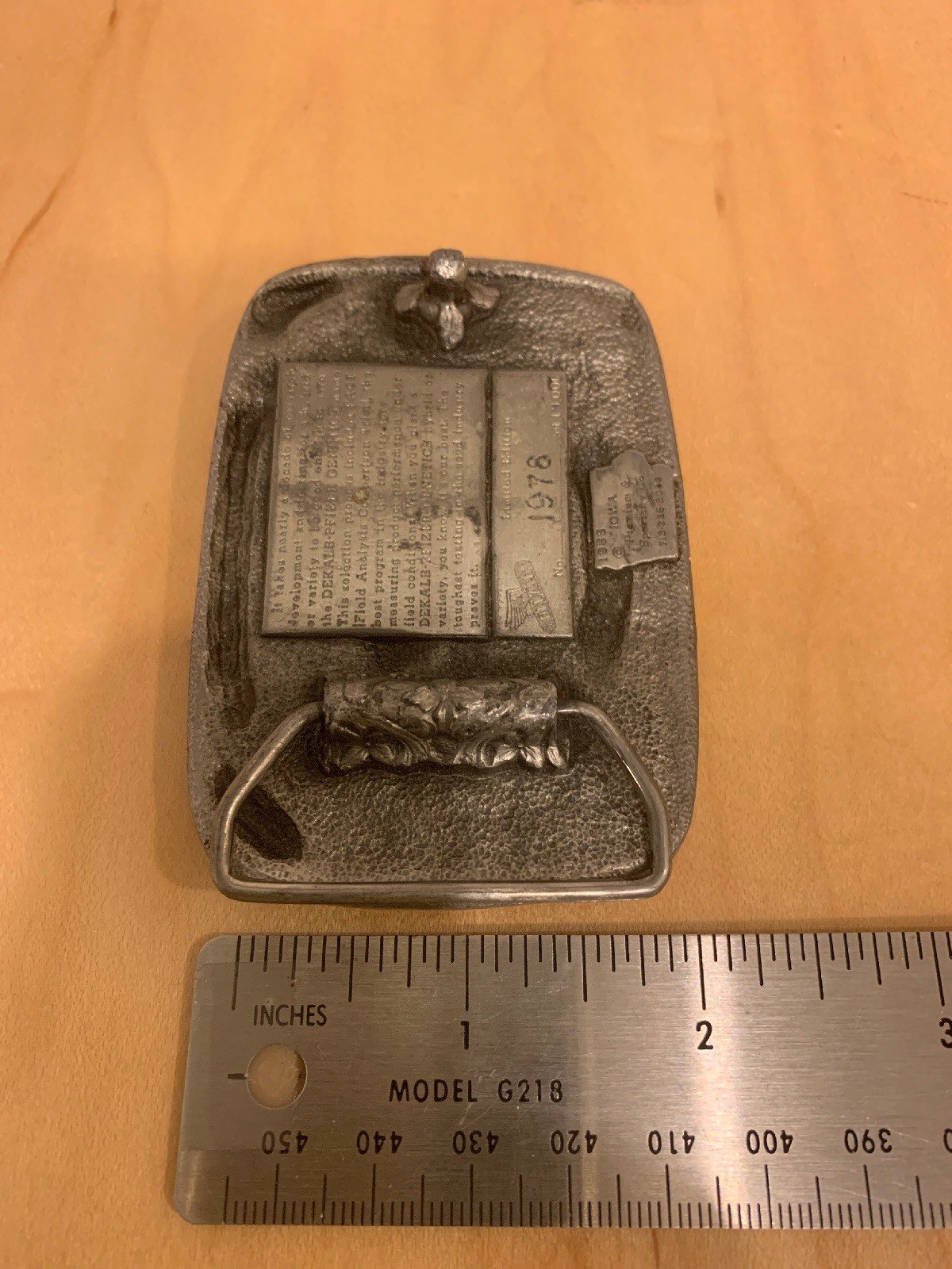 Vintage Belt Buckle » Planting Time Iowa » Dekalb Pfizer Genetics Limited Edition.