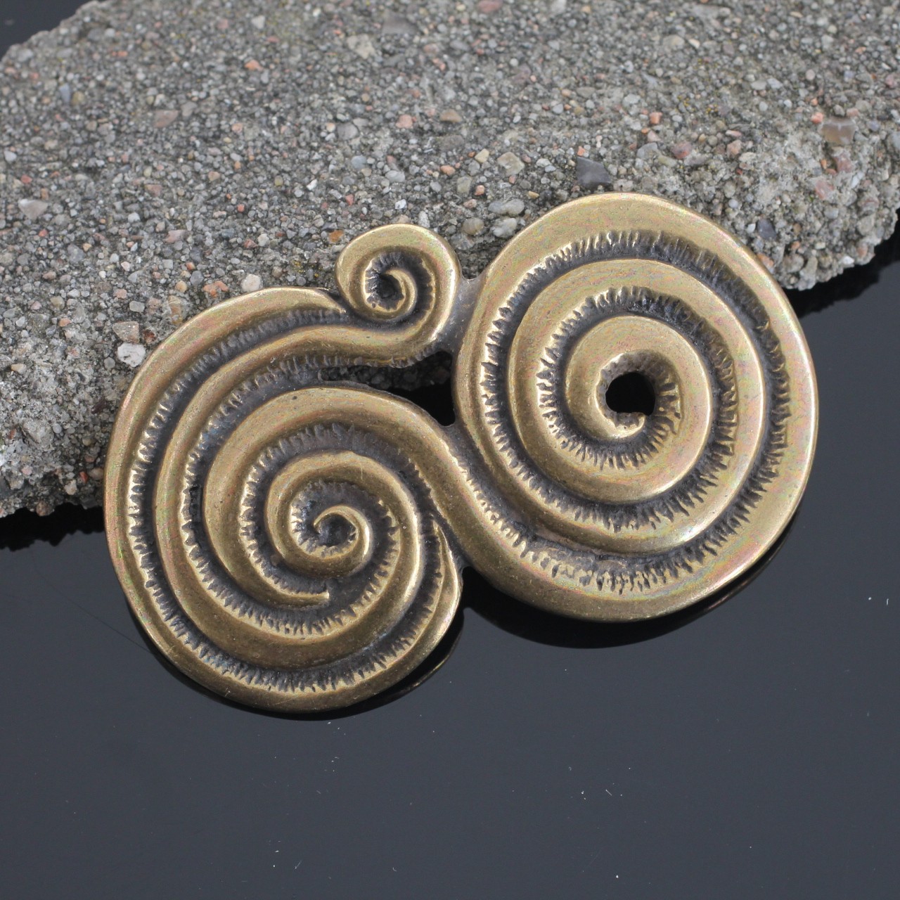 Belt buckle with spiral pattern belt buckle buckle 4 cm removable belt buckle