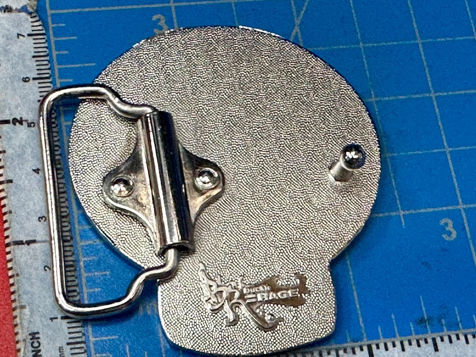 White Skull Mexican Katrina Dia De Muertos Day Of The Dead Cutout Belt Buckle