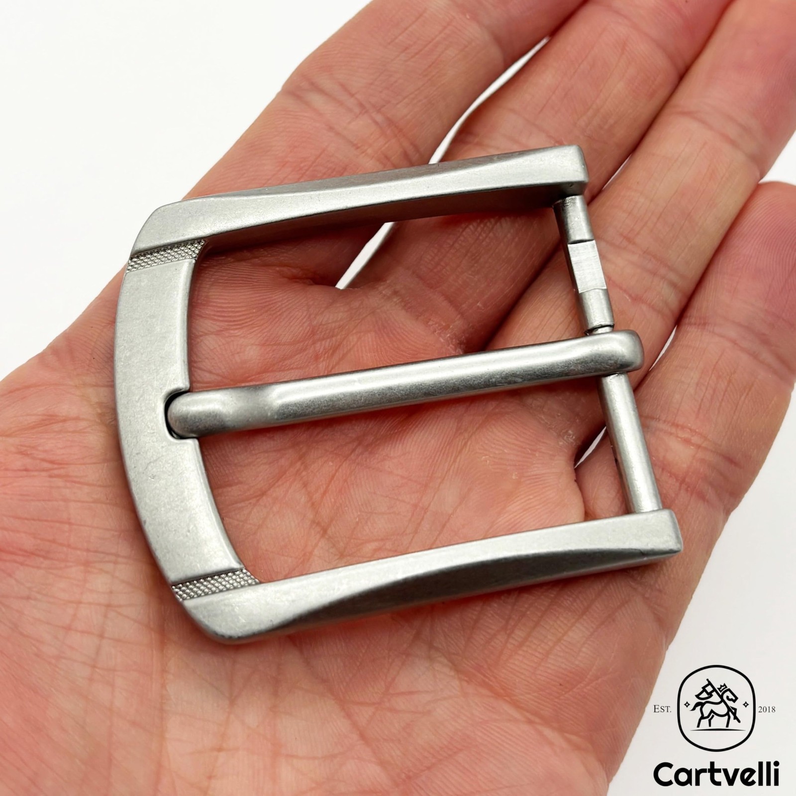 Premium Belt Buckle Men&rsquo;s 40mm Wide Silver Vintage Belt Buckle for Belts…