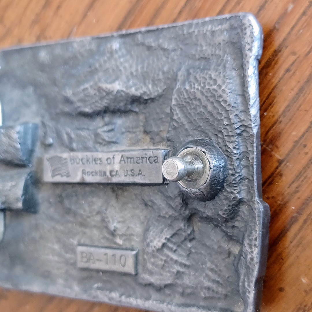 VTG Postal Workers Move the Mail US Postal Service Mailman Belt Buckle enamel