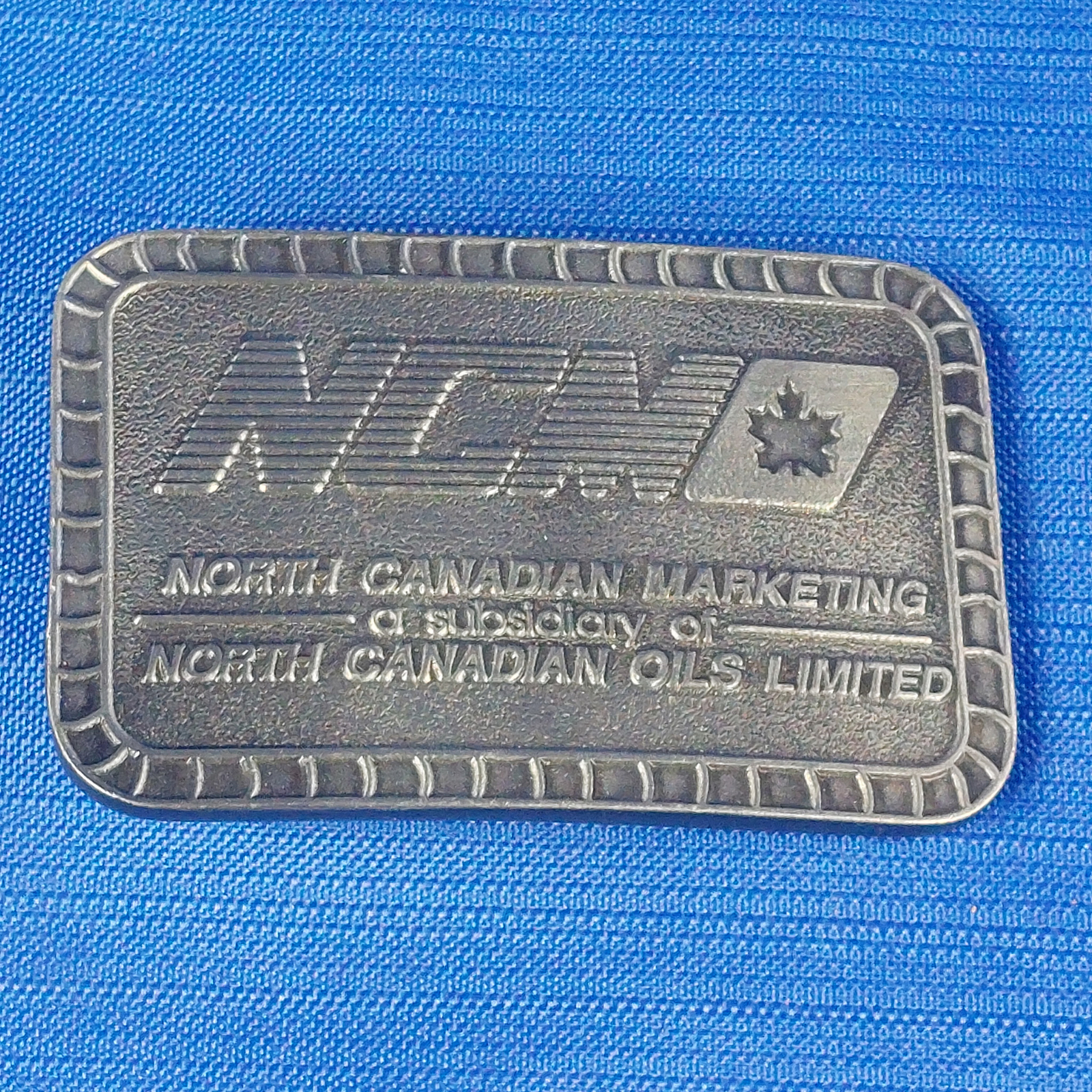 NCM North Canadian Marketing North Canadian Oils Limited Pewter Belt Buckle