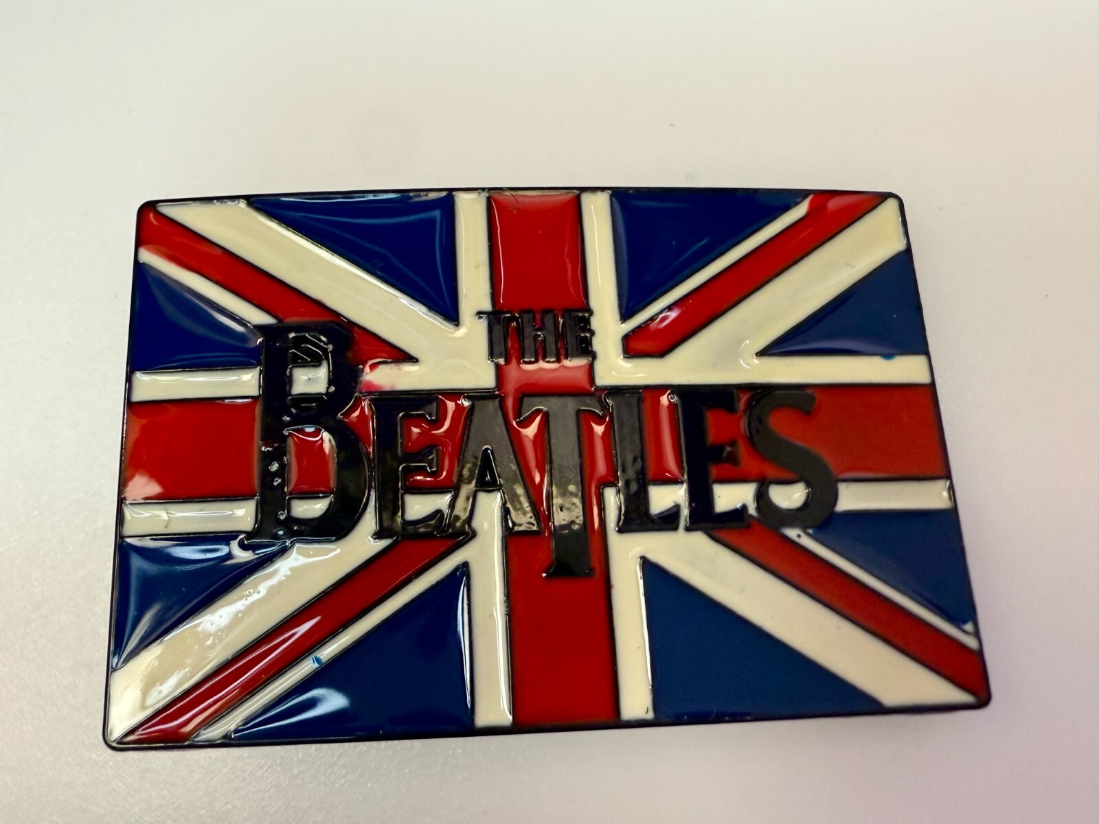 The Beatles Abbey Road Radio Show 1965 Album Union Jack Uk Flag Belt Buckle